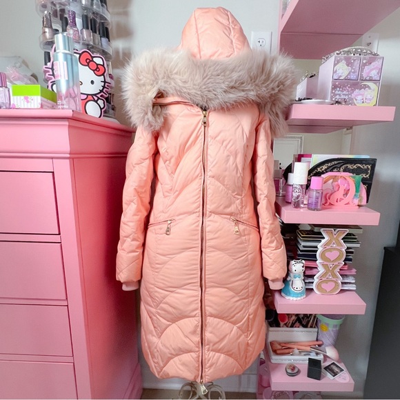 LIZ LISA Jackets & Blazers - Sold💖Rady pink longline down jacket